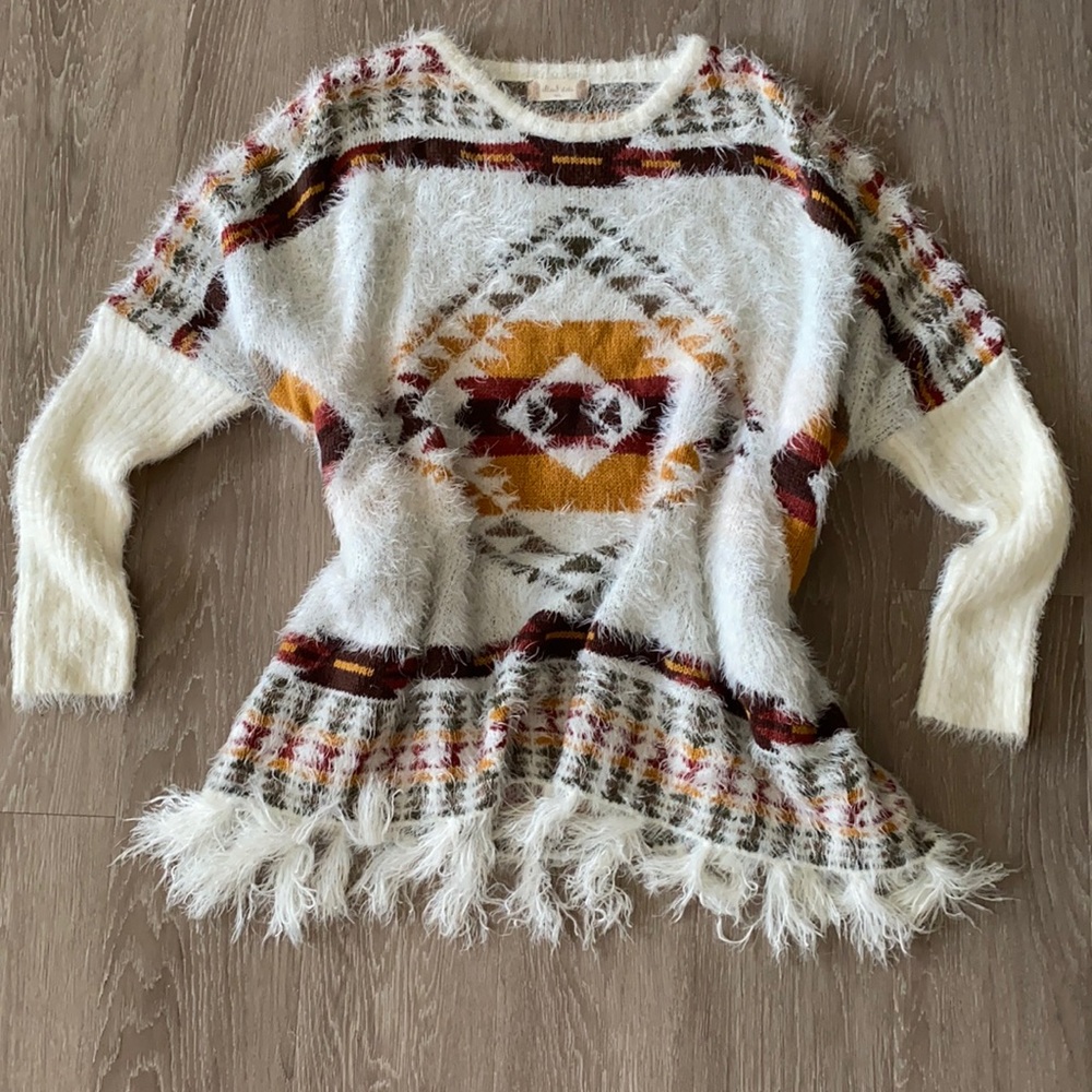 Tribal oversized sweater